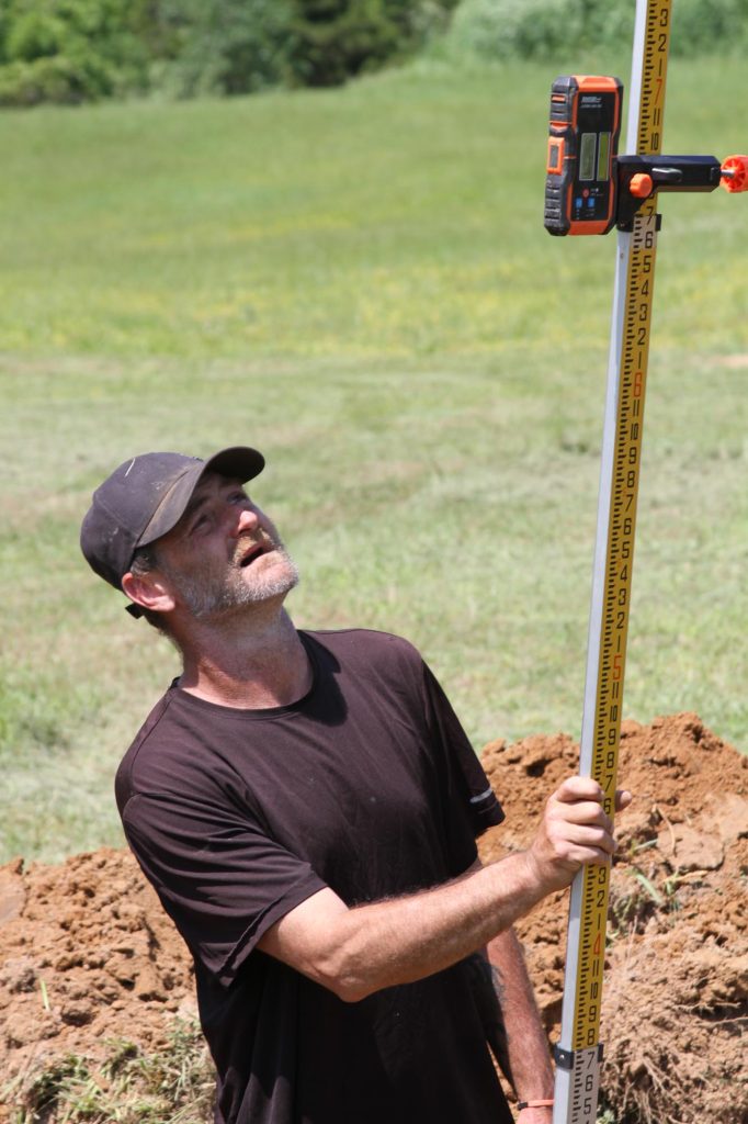 septic technician grade reading closeup kentucky 11